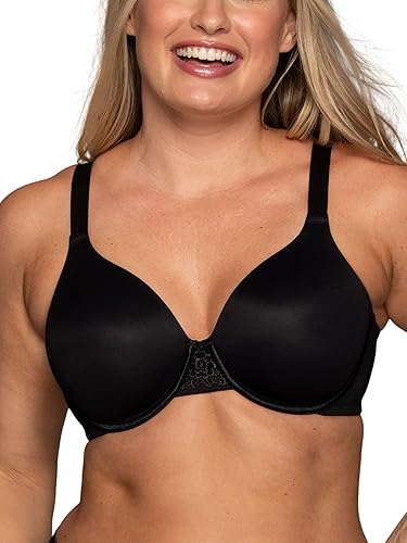 Vanity Fair Women's Full Figure Beauty Back Smoothing Bra, 4 Way Stretch Fabric, Lightly Lined Cups up to H